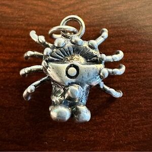 Vintage Sterling Silver Spider Charm or Pendant